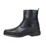 Ghete barbati, din piele naturala, model casual, inchidere cu fermoar, imblanite, calapod lat - GB4013NEGRU